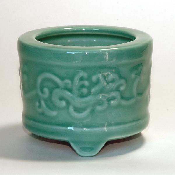 土香炉(どごうろ) 浮絵入 5.5寸(17.0cm)【納期目安：通常2～4営業日発送】