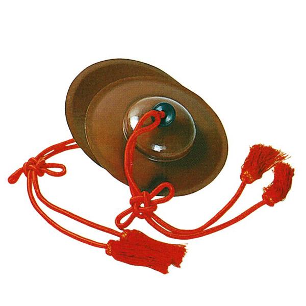 【日本製】妙鉢(みょうはち) 重目 半双(2枚)[人絹朱紐ヘタ付] 8寸【納期目安：通常3～5営業日発送】