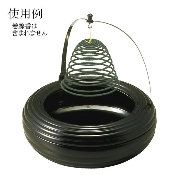 乐天商城 - 【日本製】巻線香台 黒奥行18.0cm×幅18.0cm×高さ19.0cm【納期目安：通常2～4営業日発送】