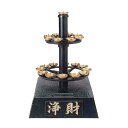 アルミ製 回転式ローソク立付浄財箱【納期目安:通常約1ヶ月後発送】