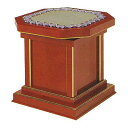 【日本製】【社寺用】背ナシ隅切回転式曲録 朱塗【納期目安:通常3~5営業日発送】