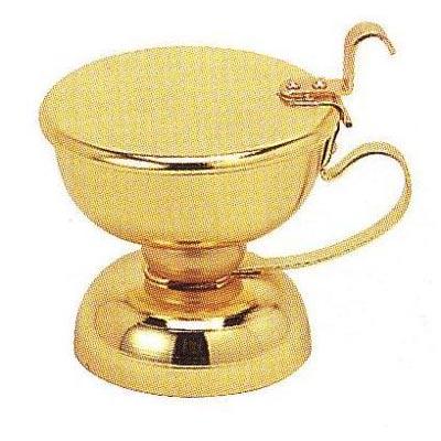 【蝋燭用品】芯切つぼ(しんきりつぼ) 真鍮製本金メッキ芯切壷 芯切壺 和ローソク 和ろうそく 和蝋燭 仏具【納期目安：通常3～5営業日発送】(3)