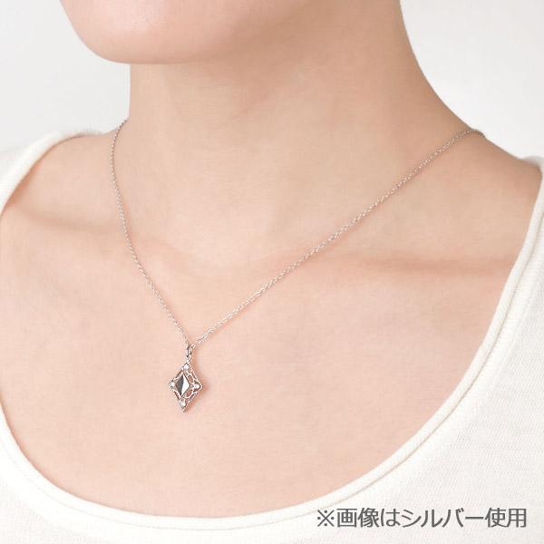 遺骨ペンダント(手元供養)ソウルジュエリー『エレガントレース×イエローゴールド』■ダイヤ 合計0.12ct■YG K10【納期目安：通常約1ヶ月後発送】