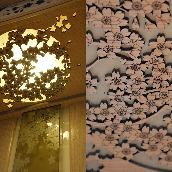 【在庫限り】わけあり アウトレット 処分 SALE 【購入特典付き】モダン仏壇 桜の詩20号14幅 H60×W47×D38cm【納期目安：通常2～4営業日発送】