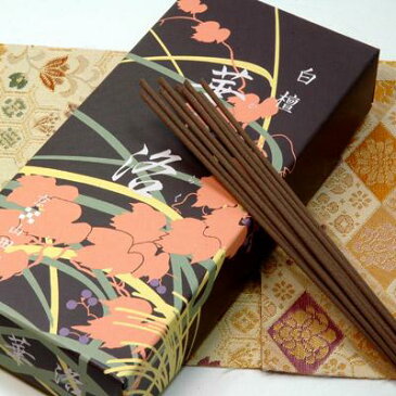 【山田松香木店・実用線香】白檀華洛(中箱バラ詰め 長さ約14cm 75g入)【配送区分:e】■あす楽対応■宅配便のみ・送料別途要