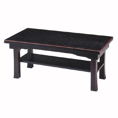 新二月堂机(タナ付)[黒塗面朱][折畳式/板バネ式]幅1.8尺(54.5cm)×奥行30cm×高さ24.5cm【納期目安：通常3～5営業日発送】