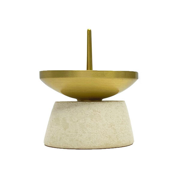 ロウが残りにくい蝋燭立て (小) ろうそく立て ダルマ火立 モダン仏具 お仏壇【納期目安：営業日の正午受付で当日出荷】 2