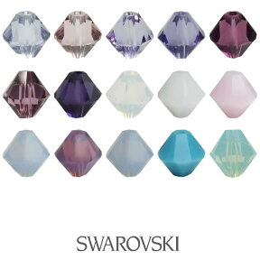 スワロフスキー パーツ 5328 ソロバン型 3mm 4mm 5mm 6mm (カラーその3) ソロバン swarovski スワロ ハンドメイド ビーズ アクセサリー