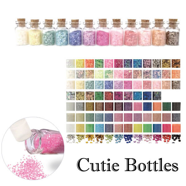 ネイル用ホログラム グリッター シェル ネイルパーツ ミニボトル入りセット 10色/12色セット ジェルネイル レジン 六角ホロ グリッタ ネイル ホログラム ...