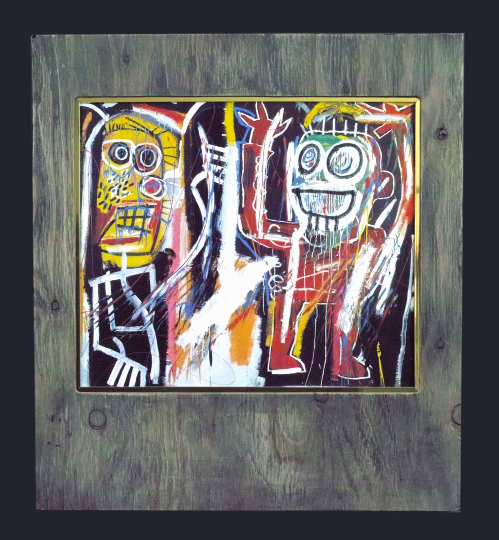 オリジナル額縁 バスキア ダストヘッズ(麻薬中毒者) Jean-Michel Basquiat Dustheads