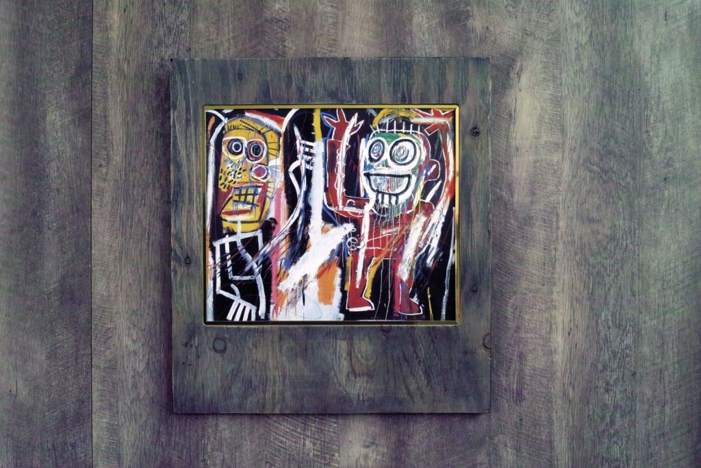 オリジナル額縁 バスキア ダストヘッズ(麻薬中毒者) Jean-Michel Basquiat Dustheads