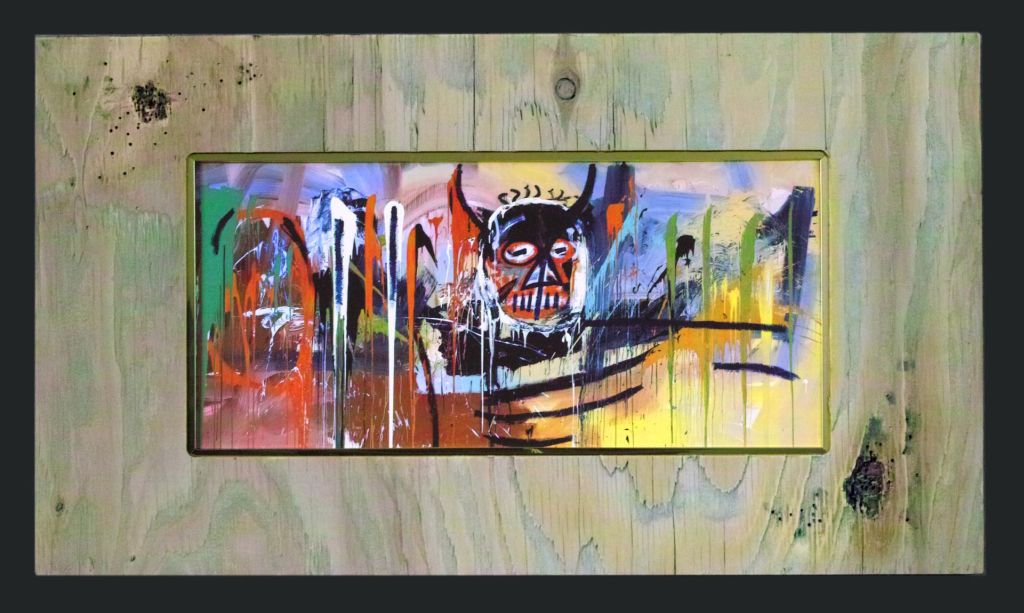 オリジナル額縁 バスキア 無題 [デビル] Jean-Michel Basquiat Untitled (Devil)