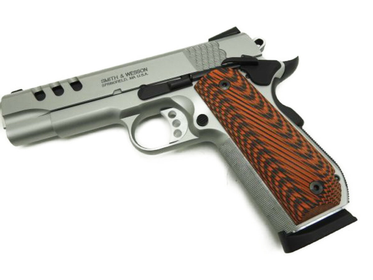 BWC BWC モデルガン S＆W SW1911 PC 4.25インチ 発火式 ブローバック 45ACP ダブルキャップカート付 (sw1911pc) オールシルバー/スライドシルバー SW1911