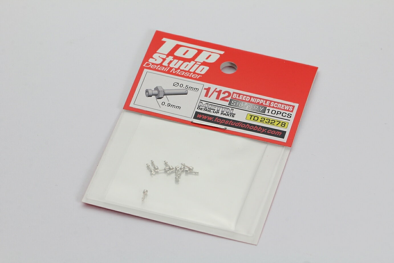 トップスタジオ TOP STUDIO 1/12 ブレード ニップル スクリュー ブレーキオイル 模型 メタルパーツ バイク オートバイ 2輪車 (23278)