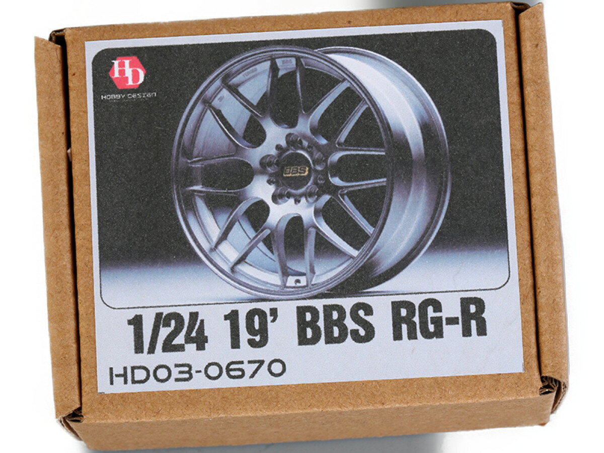 ホビーデザイン HOBBY DESIGN 1/24 19インチ BBS RG-R ホイールセット HD03-0670 (hd030670)