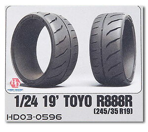 ホビーデザイン HOBBY DESIGN 1/24 トーヨー タイヤ R888R 245/35 R19 自動車模型 Toyo (03-0596)