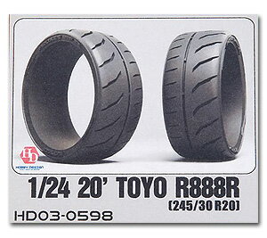 ホビーデザイン HOBBY DESIGN 1/24 トーヨー タイヤ R888R 245/30 R20 自動車模型 Toyo (03-0598)