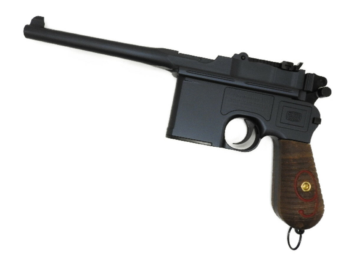 アクション A!CTION モデルガン Mauser モーゼル C96 Red9 レッド9 HW ブルースチール マウザー ダミーカートリッジ10発付 (4580750660120)