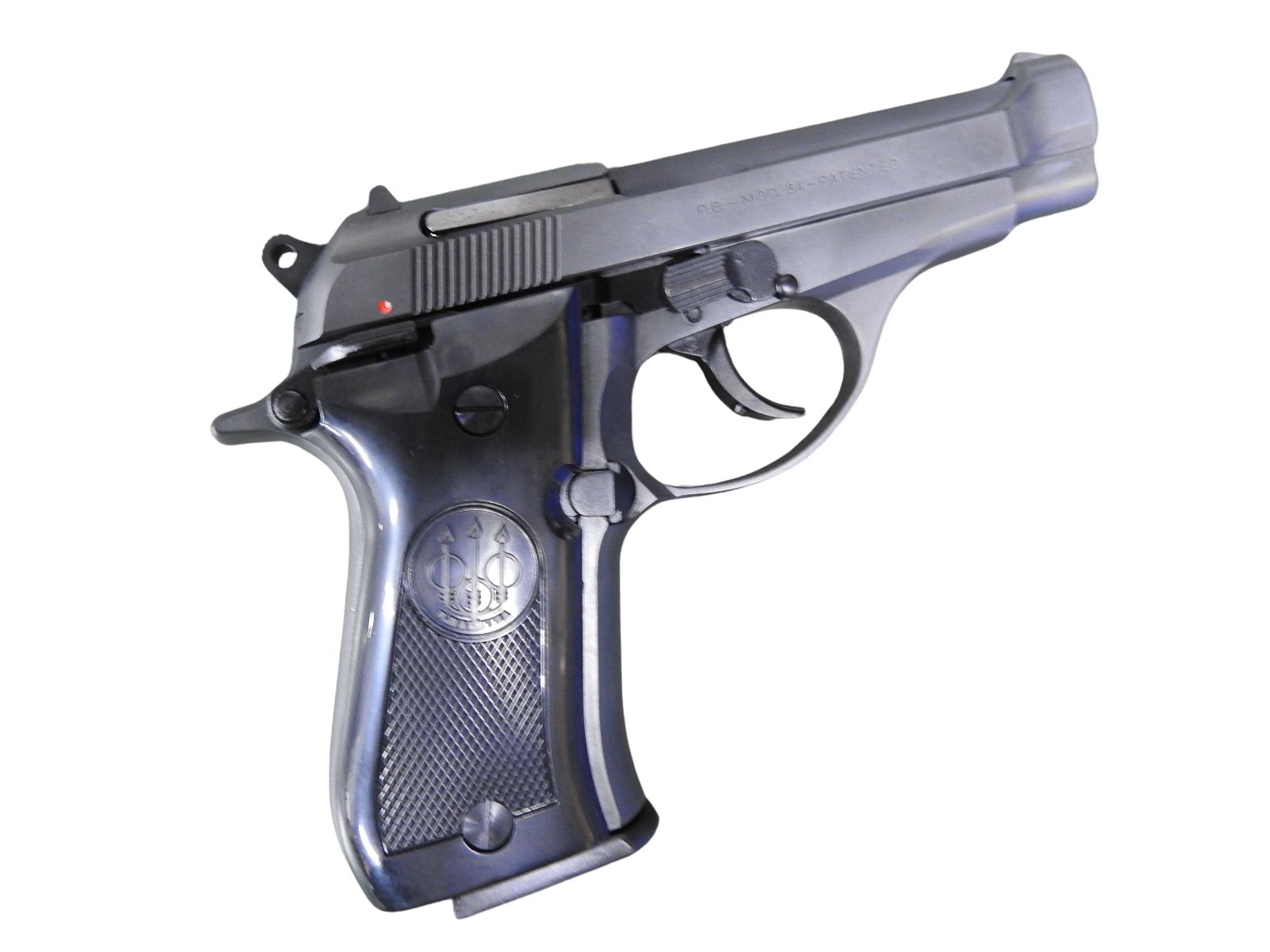 モデルガンとプラモ専門店 琥花堂のマルシン MARUSHIN モデルガン M84 エクセレントヘビーウエイト プラグリップ仕様 X-PFC 発火 完成品 (4920136015685)｜アングル2