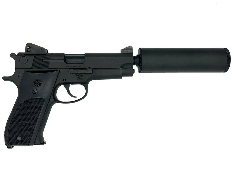 モデルガンとプラモ専門店 琥花堂のマルシン MARUSHIN モデルガン Mk.22 Mod0 エクセレント HW 発火式 ブローバック サプレッサー付 X-PFC カートリッジ STGA (4920136015968)｜アングル2