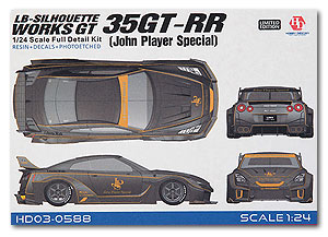 ホビーデザイン HOBBY DESIGN 1/24 R35 GT-RR Silhouette Works シルエットワークス John Player Specal フルキット (hd03-0588)