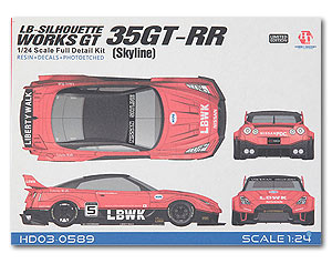 ホビーデザイン HOBBY DESIGN 1/24 LB-Silhouette Works GT R35 GT-RRシルエットワークス スカイライン フルキット (hd03-0589)