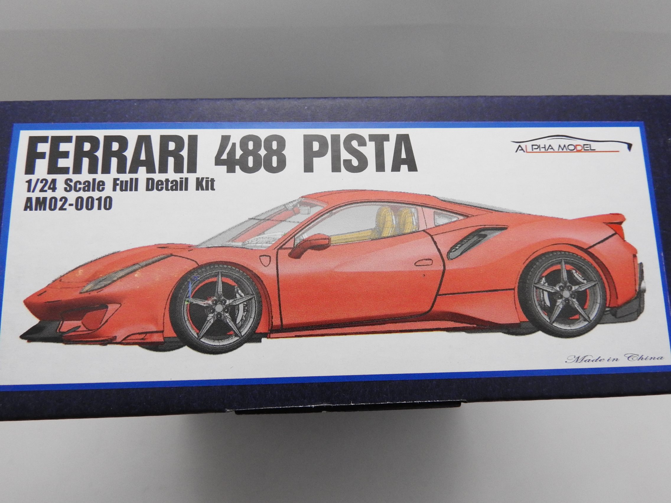 ホビーデザイン HOBBY DESIGN 1/24 フェラーリ 488 ピスタ Alpha Model アルファモデル レジン製 フルキット (am02-0010)