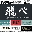 【 ハイキュー!! 公式ライセンス商品 】ハンドタオル ハーフサイズ 横断幕 漫画 アニメ キャラクター グッズ バレーボール 綿100% 週刊少年ジャンプ 烏野 青葉城西 音駒 伊達工 梟谷 白鳥沢 稲荷崎