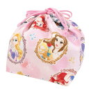 【ディズニー プリンセス】ランチ巾着 お弁当袋 お弁当入れ 巾着 キンチャク きんちゃく 弁当 入園 入学 通園 通学 新学期 キャラクター グッズ 給食 ランチ 小物遠足 かわいい 女の子 キッズ 学校 幼稚園 アリエル ベル ラプンツェル シンデレラ ジャスミン(4)