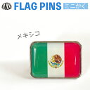 メキシコ 国旗 ピンズ / ミニ かく ( 世界の 国旗 ピン バッチ バッジ バッチ / 四角 角形 小さい / ワールドカップ 代表 応援 )