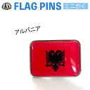 アルバニア 国旗 ピンズ ミニかく ( 世界の 国旗 ピン バッチ バッジ バッチ / 四角 角形 小さい / ワールドカップ 代表 応援 )