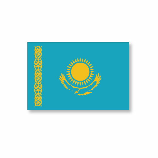 カザフスタン 国旗 フェイス ペイント シール <医療テープと同じ粘着剤使用タイプ> ( 代表 ・ ラグビー サッカー ワールドカップ スポーツ 観戦 応援 ・ ボディ ペインティング タトゥーシール )
