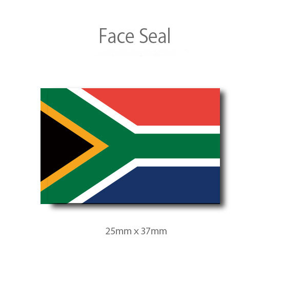 南アフリカ共和国の国旗　　フェイスペイントシール　＜医療テープタイプ＞　