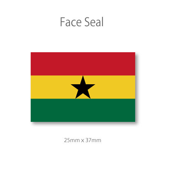 ガーナ 国旗　フェイス ペイント シ
