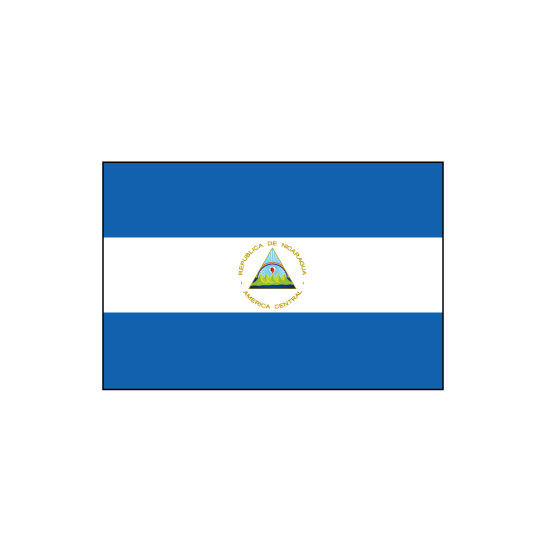 ニカラグア 国旗 フェイス ペイント