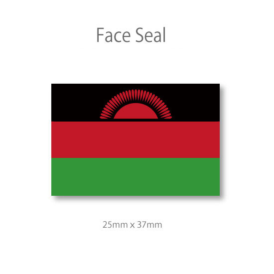 マラウイ 国旗　フェイス ペイント 