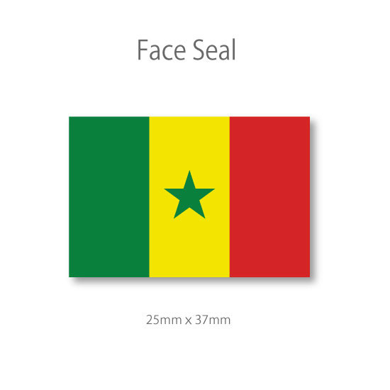 セネガル 国旗 フェイス ペイント 