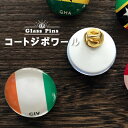 コートジボワール 国旗 ガラス ピンズ ( 世界の 国旗 ガラス製 ピン バッジ バッチ バッヂ )
