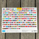 世界の 国旗 シール 【 東京カートグラフィック 】 ( 文具 文房具 スタンプ帳 国名 )