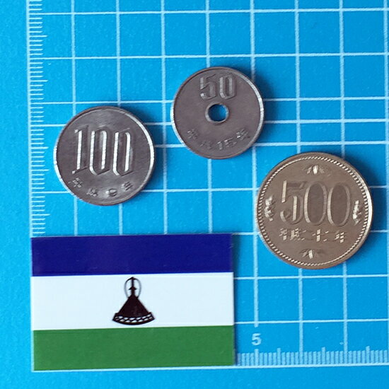 レソト (2S) 国旗 ステッカー　 　　屋外 耐候 シール　　　( 世界の 国旗 防水 UV 海外 旅行 代表 )　
