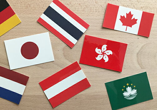 カナダ (S) 国旗 ステッカー 　　世界の 国旗 ・ 屋外 耐候 シール　　　( 防水 耐水 UV / 海外 旅行 スーツケース )　