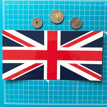 イギリス (2L) 国旗ステッカー 屋外耐候シール