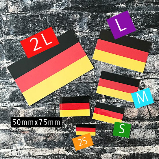 ドイツ (M) 国旗 ステッカー 世界の 国旗...の紹介画像3