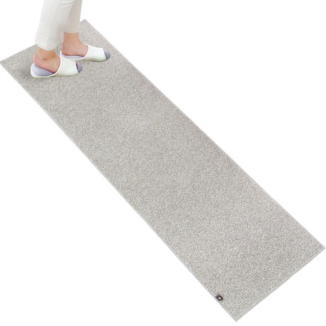 オカ PLYS base (プリスベイス) キッチンマット 約60×180cm (グレー) 日本製 洗える