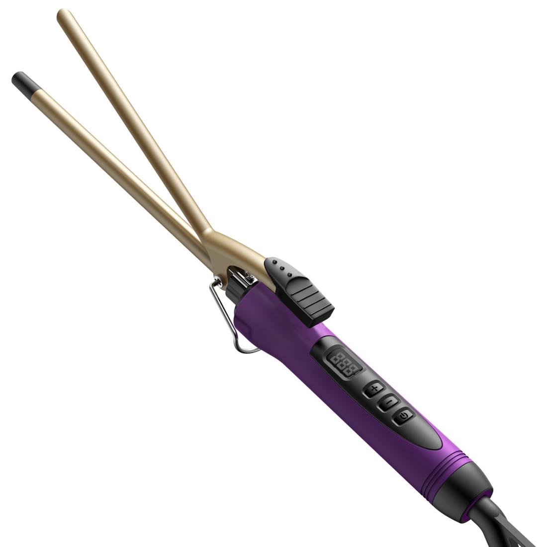 SAOSA ヘアアイロン カール 9mm コテ カールアイロン 極細 セ ラミック プロ仕様 急速加熱 60℃-230℃ 自動電源OFF 男女兼用 海外対応
