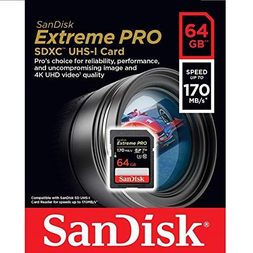 SanDisk 64GB Extreme PRO UHS-I SDXC 170MB/s SDSDXXY-064G サンディスク 海外パッケージ品