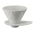 HARIO(ハリオ) V60 1回抽出ドリッパーMUGEN コーヒードリッパー 1~2杯用 ホワイト 磁器 日本製 VDMU-02-CW(3)
