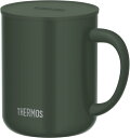 【.co.jp 限定】サーモス 真空断熱マグカップ フタ付き 450ml ダークグリーン JDG-452C DG