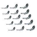 YFFSFDC ガイド 15個セット ロッドガイドステレンス 釣り竿穂先 交換 修理キット ロッドの修理 0.9mm、1.2mm、1.4mm… (A)