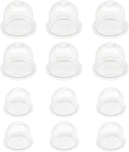 Zorte 2サイズセット 12個入 プライマリーポンプ オイルカップ 外径22mm*6+外径19mm*6 草刈機 刈払機 チェーンソー 交換用 透明 クリア ハンディタイプエンジンポンプ